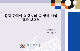 중급 한국어 2: 현지화 및 번역 사업 결과 보고서