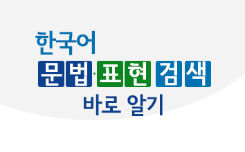 한국어 문법·표현 검색 바로 알기